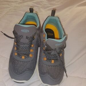 Keen Gray and Orange Sneakers with Athletic Comfort